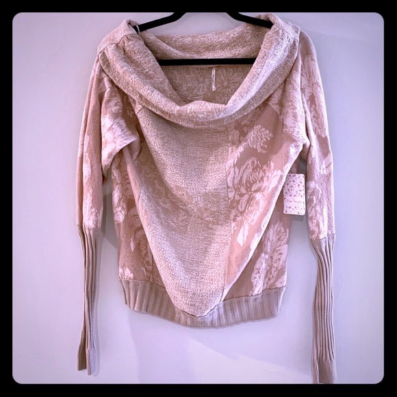 Free People Off Shoulder Sweatshirt - a steal! - Picture 2 of 6